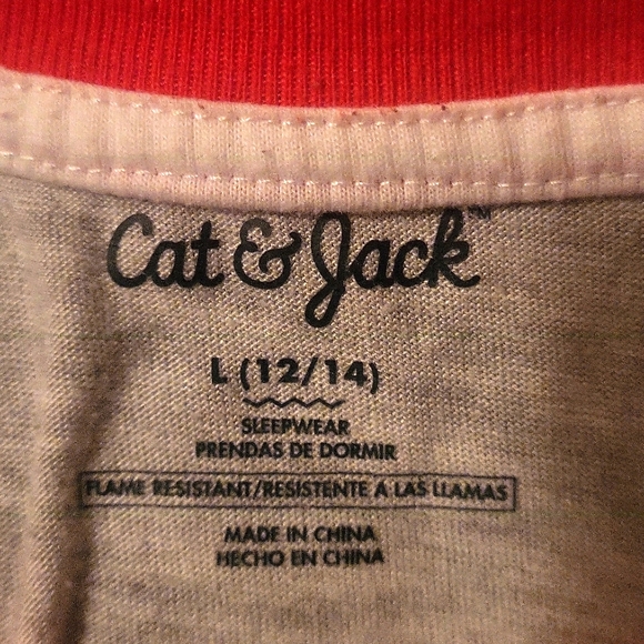 Cat & Jack boys PJs, L (12/14). Cute fox/animal in fuzzy hat, soft flannel pants - Picture 3 of 6